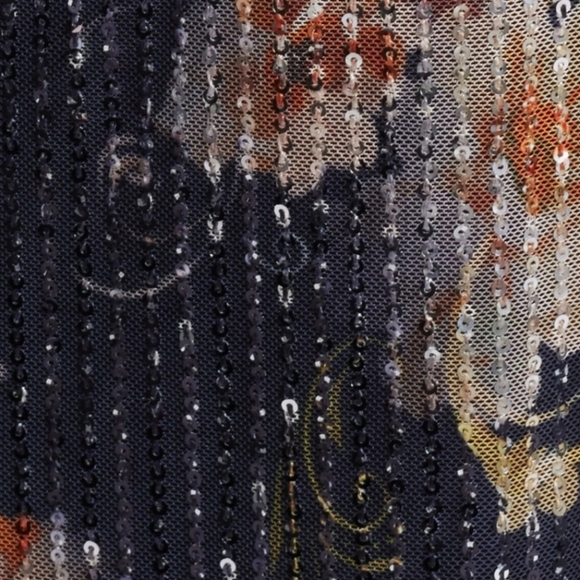 Floral Sequin Midi Dress - Picture 5 of 6